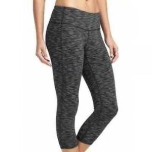 Athleta Womens Athleisure Chaturanga Capri Gray Space Dye 138356 XS